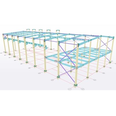 Εργαστήριο κατασκευής χάλυβα Q355b Q235b Προσυσκευασμένα κτίρια χάλυβα