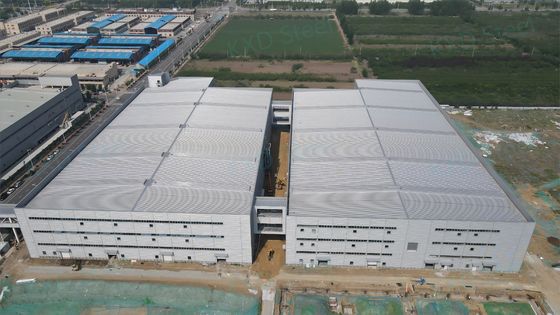 Υψηλής αντοχής δομή χάλυβα κτίριο προκατασκευασμένη βιομηχανική δομή χάλυβα αίθουσα εκθέσεων