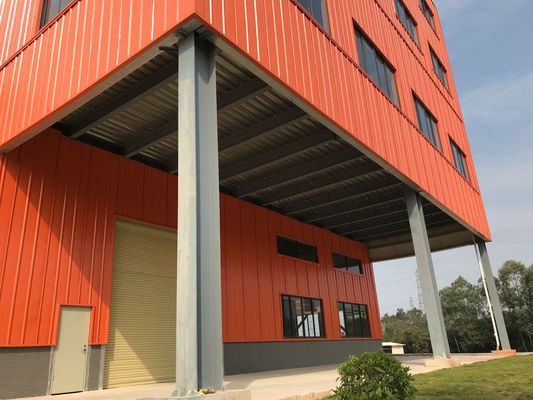 Προσαρμοσμένη χάλυβα δομή αποθήκη υπόστεγο H δομή κτίριο κατασκευή με σάντουιτς οροφή