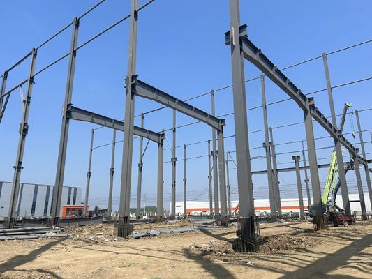 Ανθεκτικά στη φωτιά κτίρια εργοστασίων χάλυβα Βιομηχανικές μεταλλικές κατασκευές