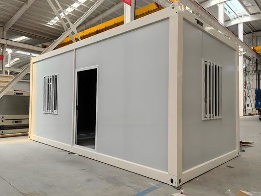 20ft γρήγορη εγκατάσταση flat pack container house μικροσκοπικό κατάστημα στο σπίτι
