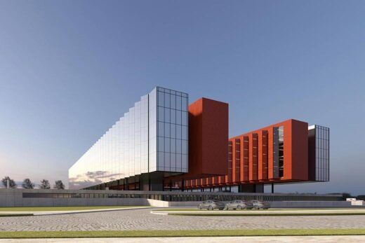 Προσαρμοσμένα υψηλής ποιότητας θεσμικά κτίρια αίθουσα εκθέσεων πολυεπίπεδο ατσάλινο υπόστεγο επαγγελματική προκατασκευασμένη ατσάλινη δομή εργοστάσιο σχεδιασμού κτιρίων