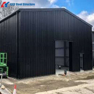 Γρήγορη εγκατάσταση S355 Πολυώροφο Προσυσκευασμένο Ελαφρύ Χάλυβα Αποθήκη Σχεδιασμοί Κτίριο Κουτί