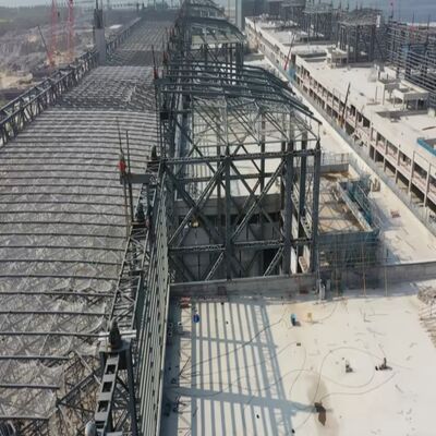 Energy-Efficient Prefab Steel Workshop with 50+ Years Life Span and Corrosion Resistant Construction